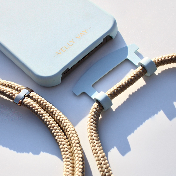LIMITED EDITION-SKY NECKLACE CASE 2 in 1 -  Handykette Greygold