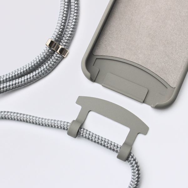 COLD STONE NECKLACE CASE 2 in 1 - Handykette Mouse Grey