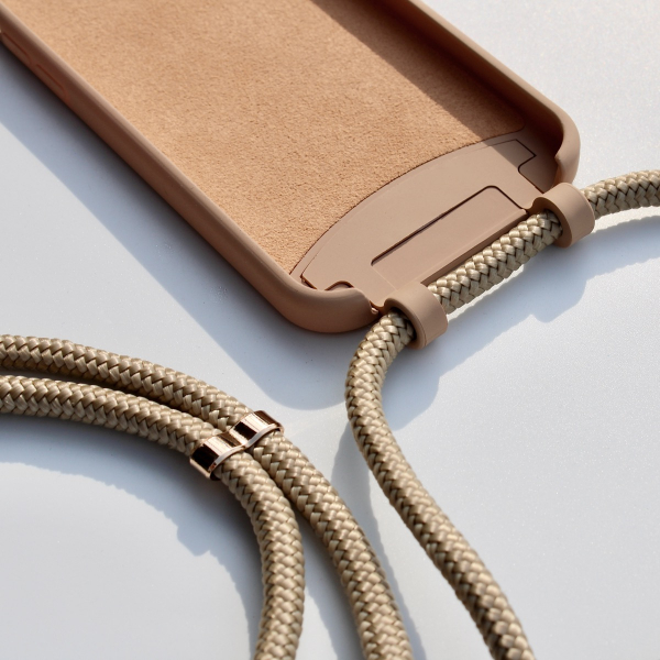 LIMITED EDITION - CAPPUCCINO NECKLACE CASE 2 in 1 - Handykette Greygold